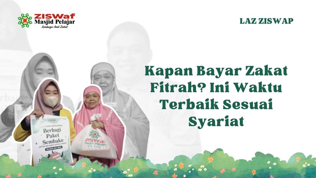 kapan bayar zakat fitrah