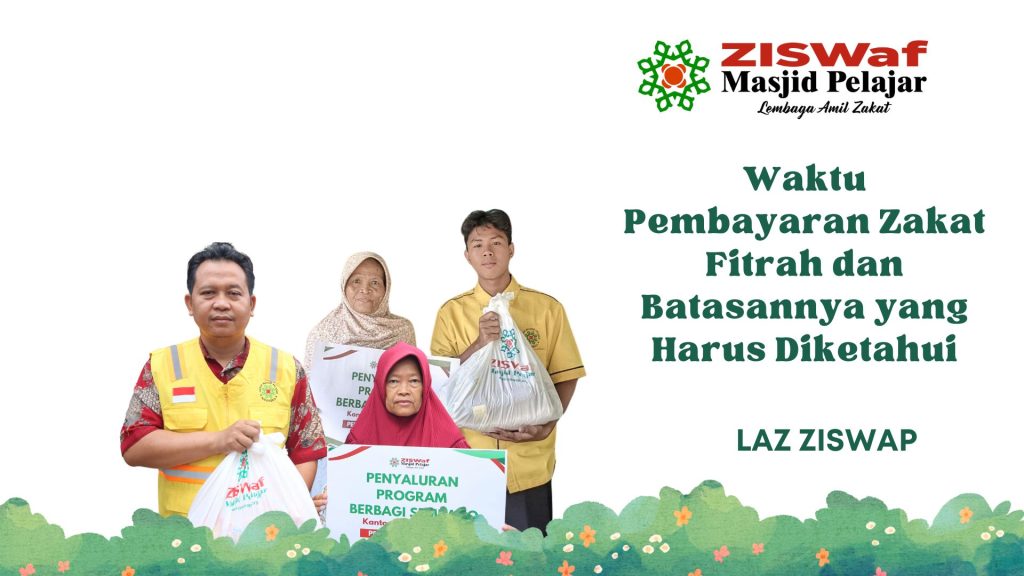 waktu pembayaran zakat fitrah​