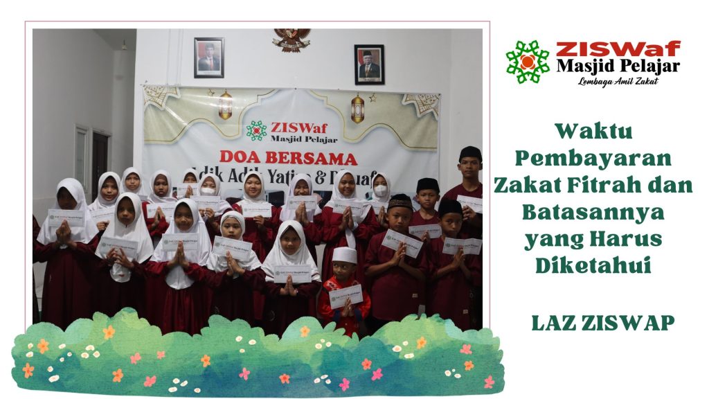waktu pembayaran zakat fitrah​