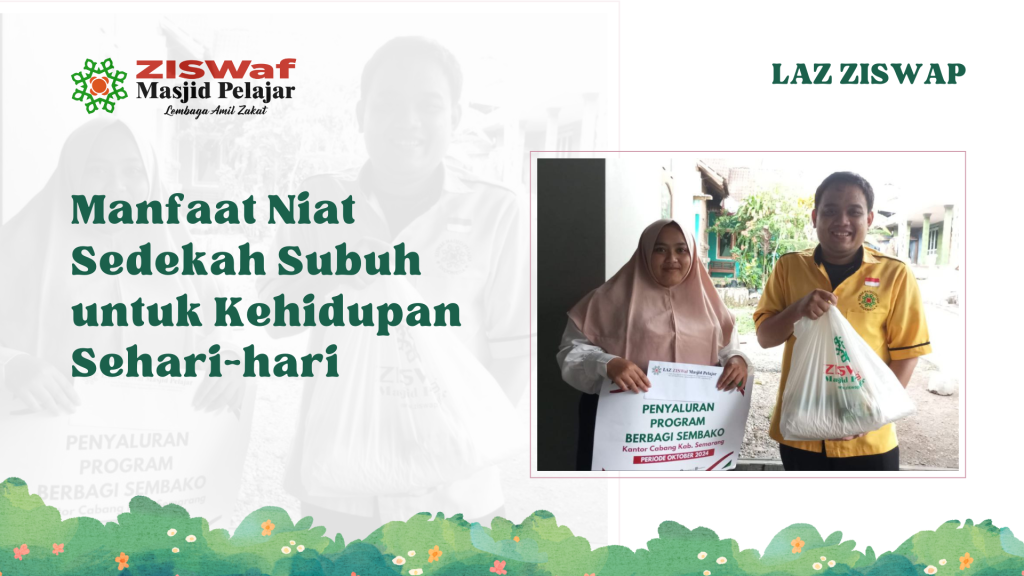 Manfaat Niat Sedekah Subuh untuk Kehidupan Sehari-hari